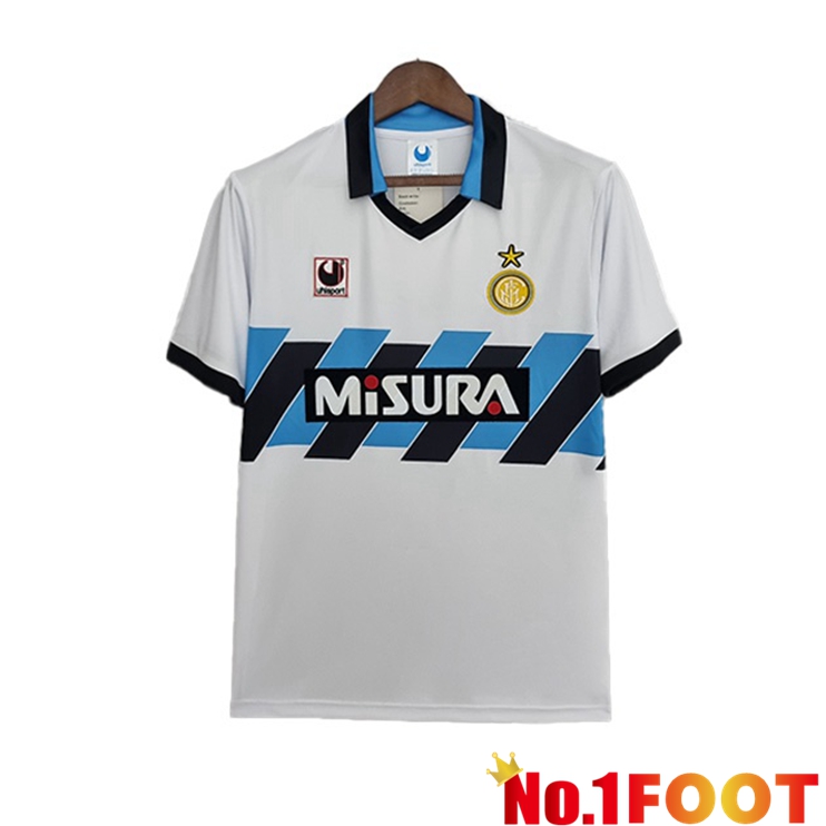 Inter Milan Retro Away Jerseys White 1990-1991