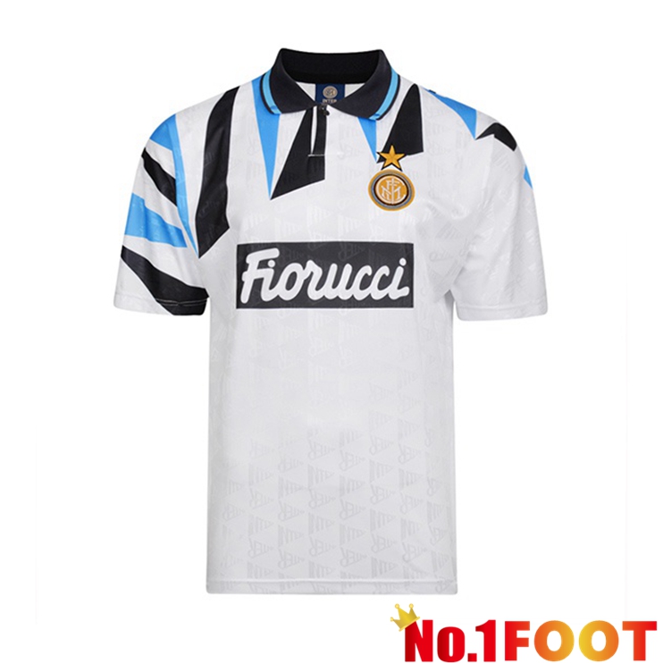 Inter Milan Retro Away Jerseys White 1992-1993