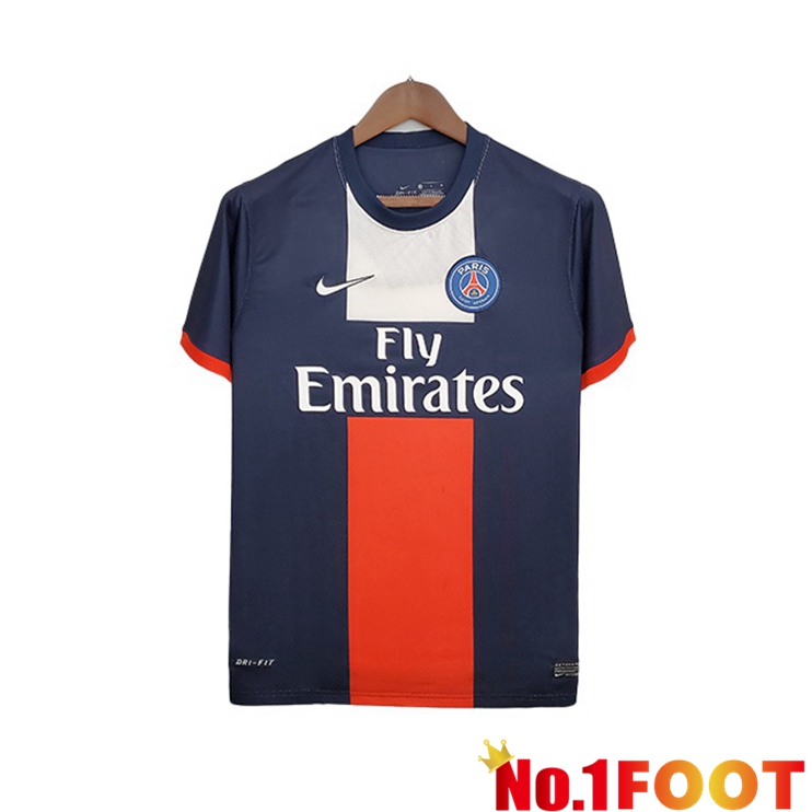 Paris PSG Retro Home Jerseys Blue Royal 2013-2014