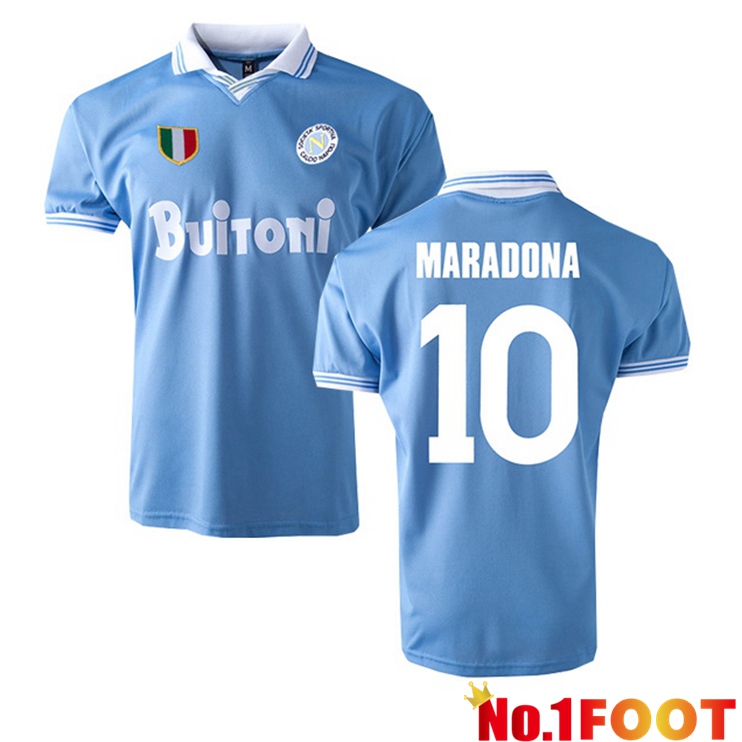 SSC Napoli Retro Home Jersey MARADONA #10 1986-1987