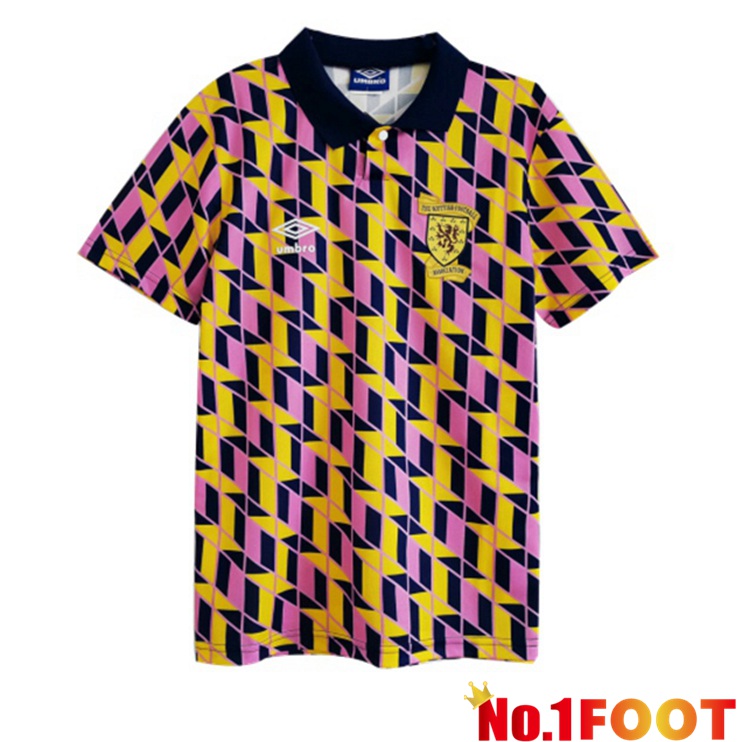 Scotland Retro Away Jersey Yellow 1988-1989