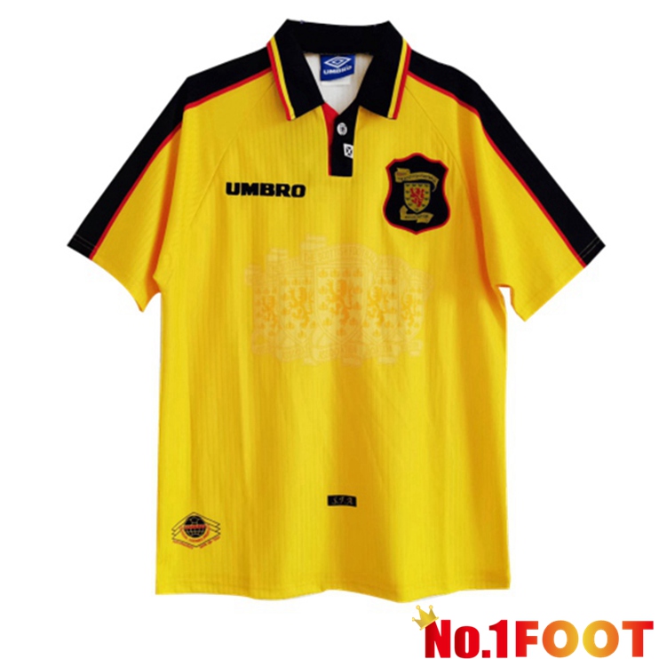 Scotland Retro Away Jersey Yellow 1998 World Cup