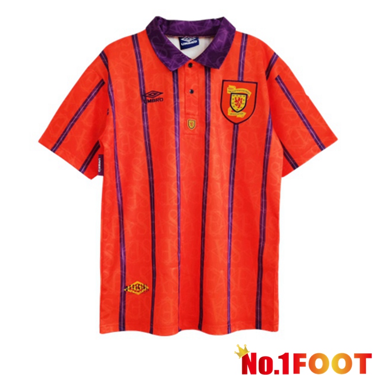 Scotland Retro Away Jersey Red 1993-1995