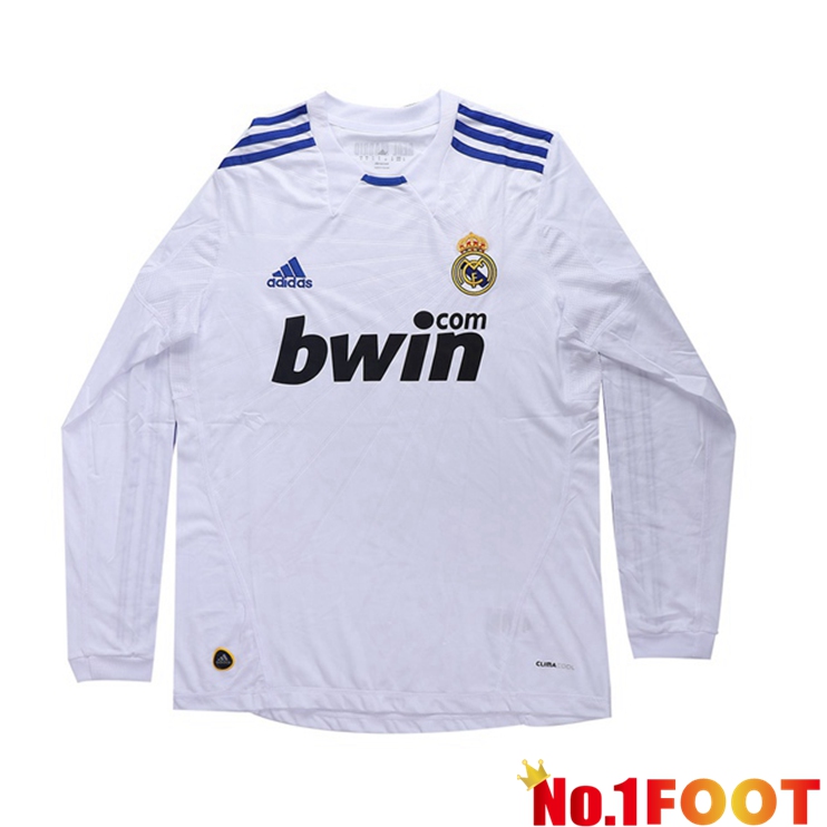 Real Madrid Retro Home Jersey Long sleeve White 2010-2011