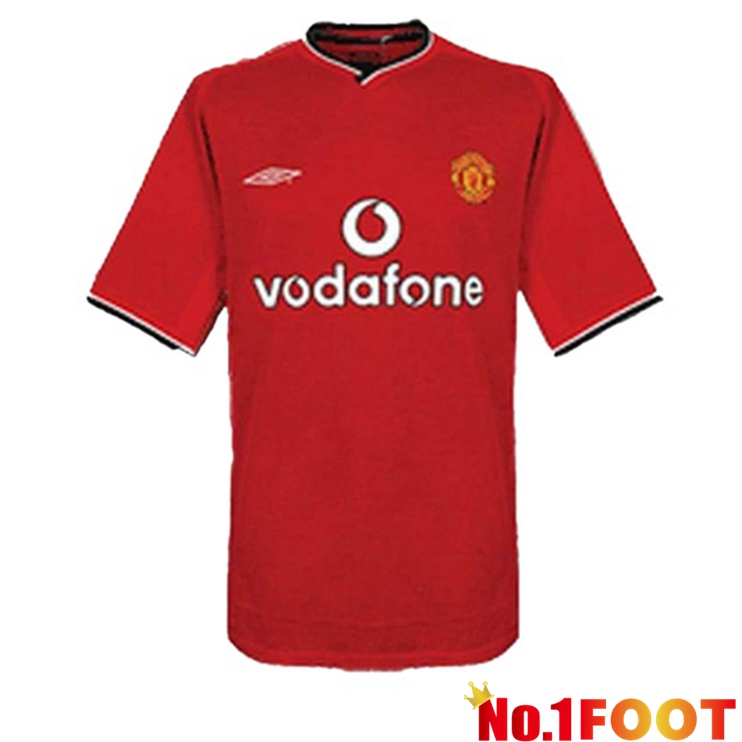 Manchester United Retro Home Jersey Red 2000-2002