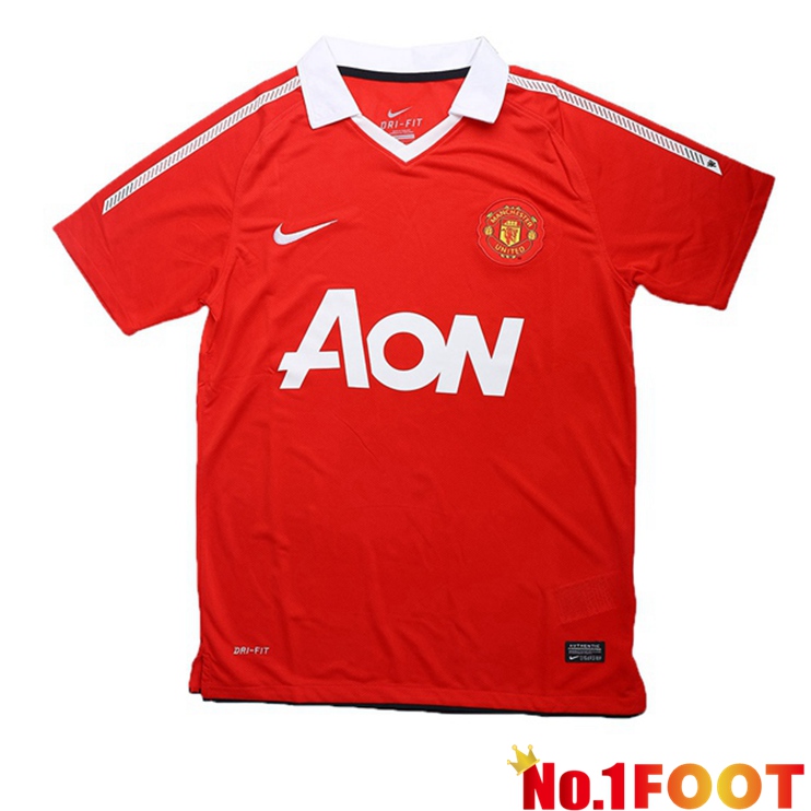 Manchester United Retro Home Jersey Red 2010-2011