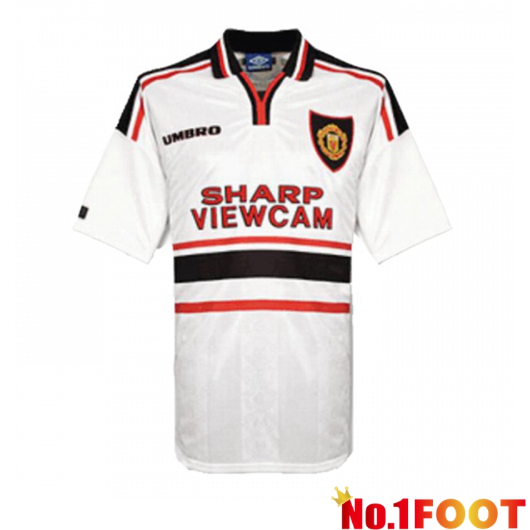 Manchester United Retro Away Jersey White 1998-1999