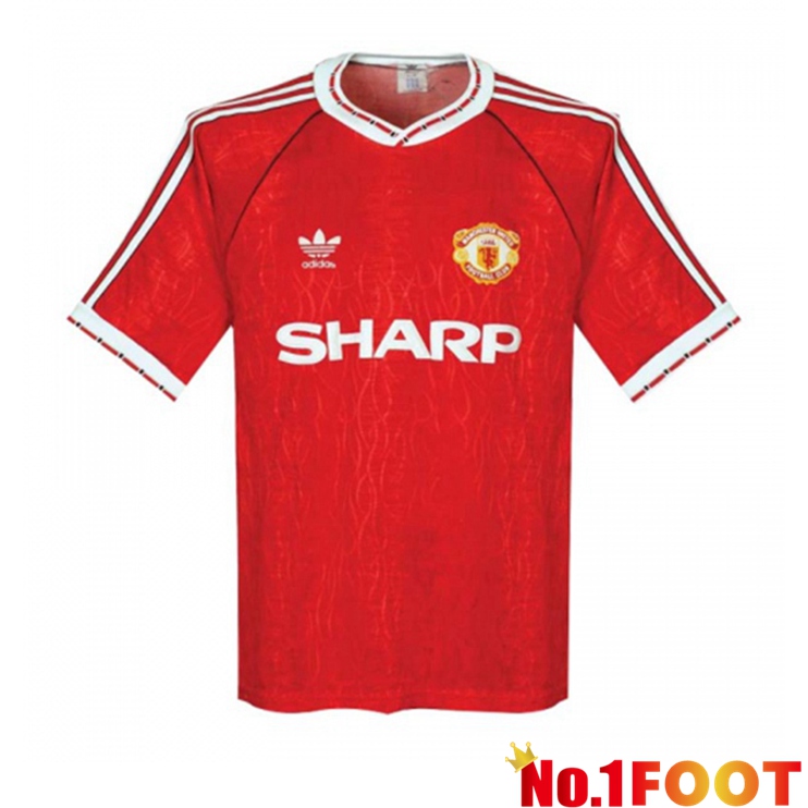 Manchester United Retro Home Jersey Red 1990-1992