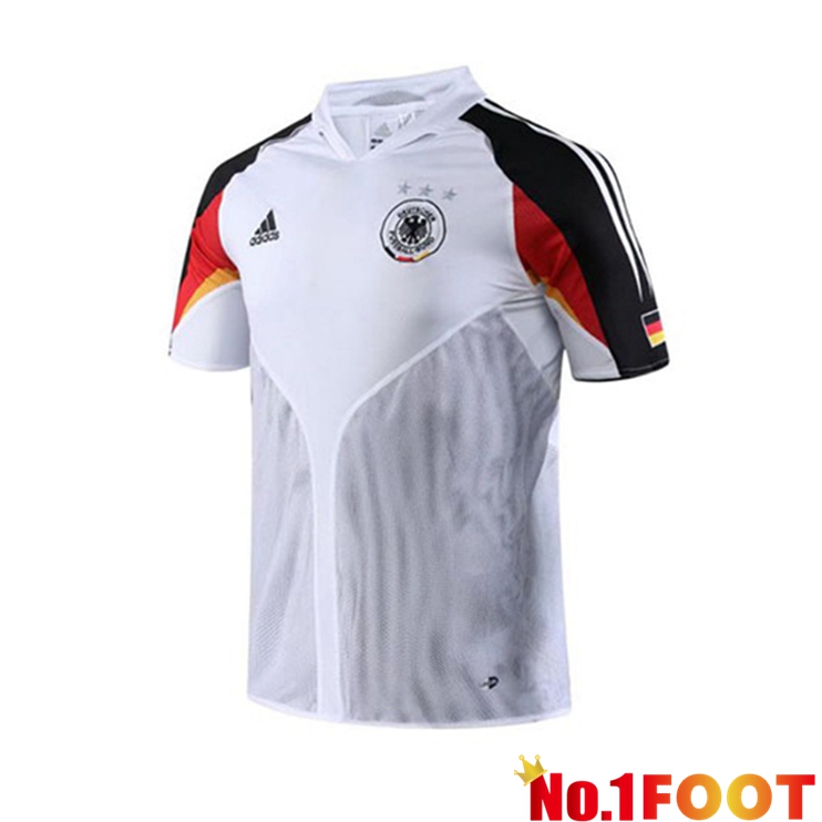 Germany Retro Home Jersey White 2004