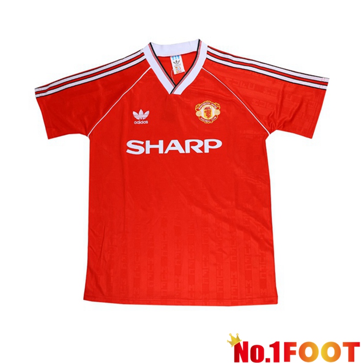 Manchester United Retro Home Jersey Red 1988-1990