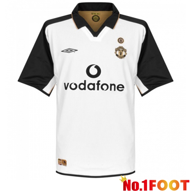 Manchester United Retro Away Jersey White 2001-2002