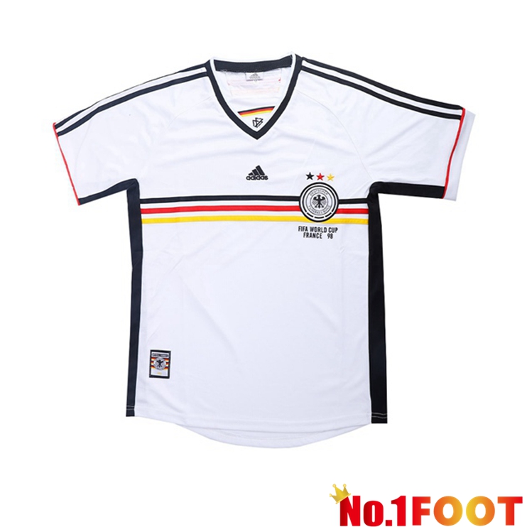 Germany Retro Home Jersey White 1998