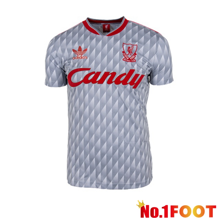 FC Liverpool Retro Away Jersey Grey 1989-1991