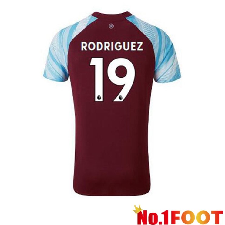 Burnley (RODRIGUEZ 19) Home Jersey Marron 2021/22