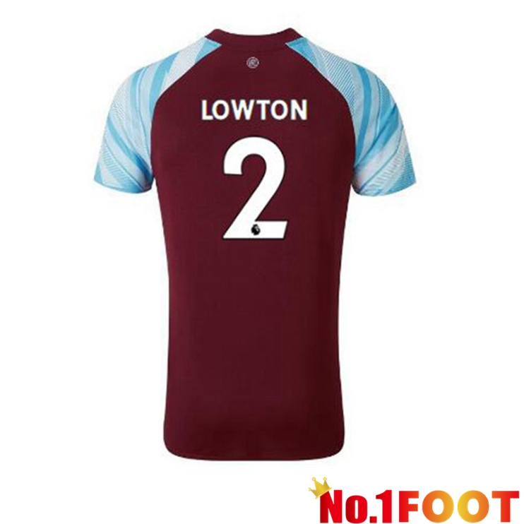 Burnley (LOWTON 2) Home Jersey Marron 2021/22