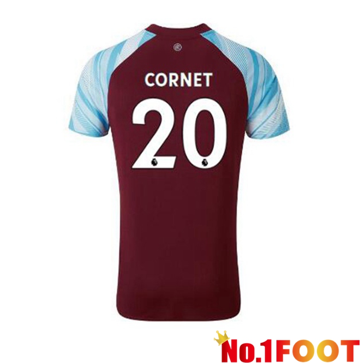 Burnley (CORNET 20) Home Jersey Marron 2021/22