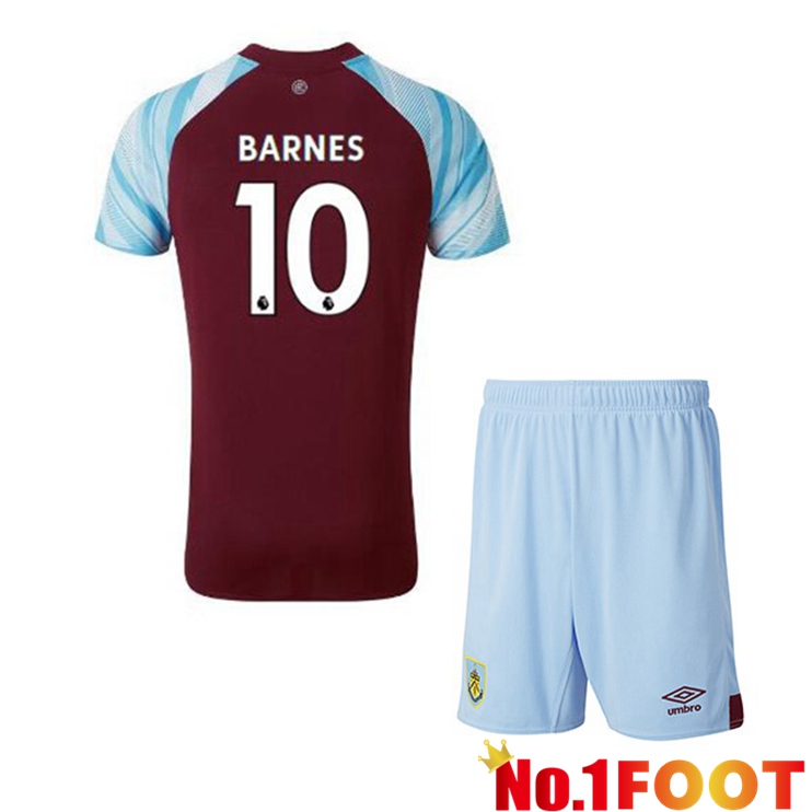 Burnley (BARNES 10) Kids Home Jersey Marron 2021/22