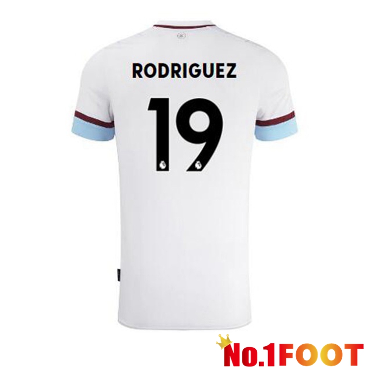 Burnley (RODRIGUEZ 19) Away Jersey White Marron 2021/22