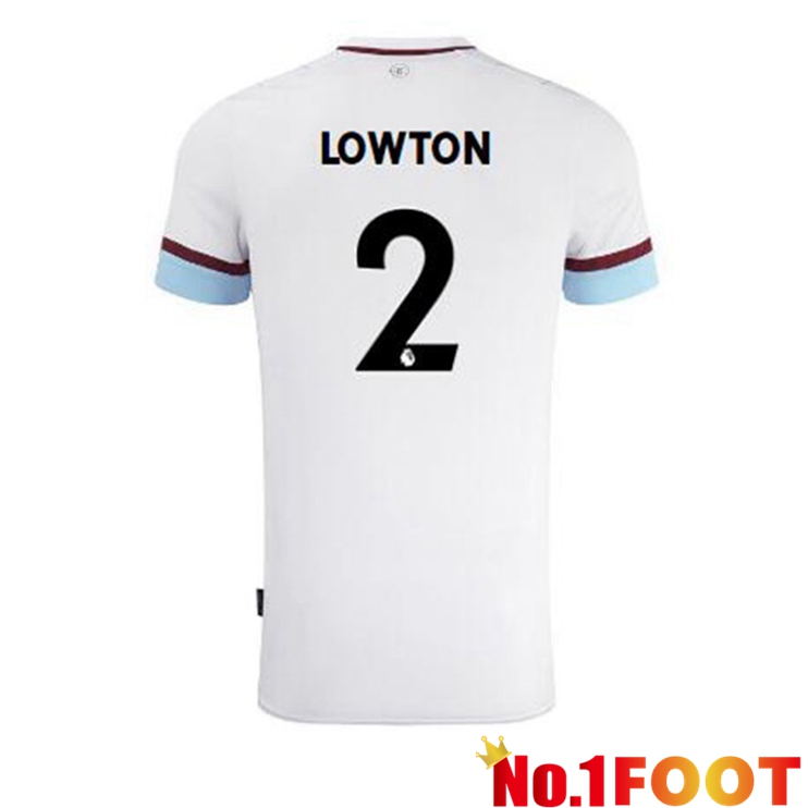 Burnley (LOWTON 2) Away Jersey White Marron 2021/22