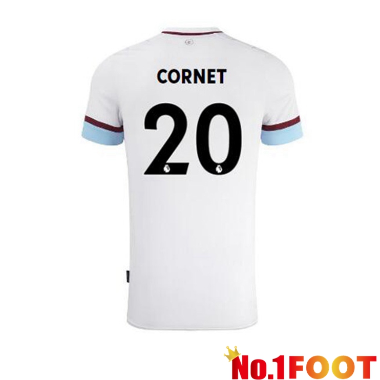 Burnley (CORNET 20) Away Jersey White Marron 2021/22