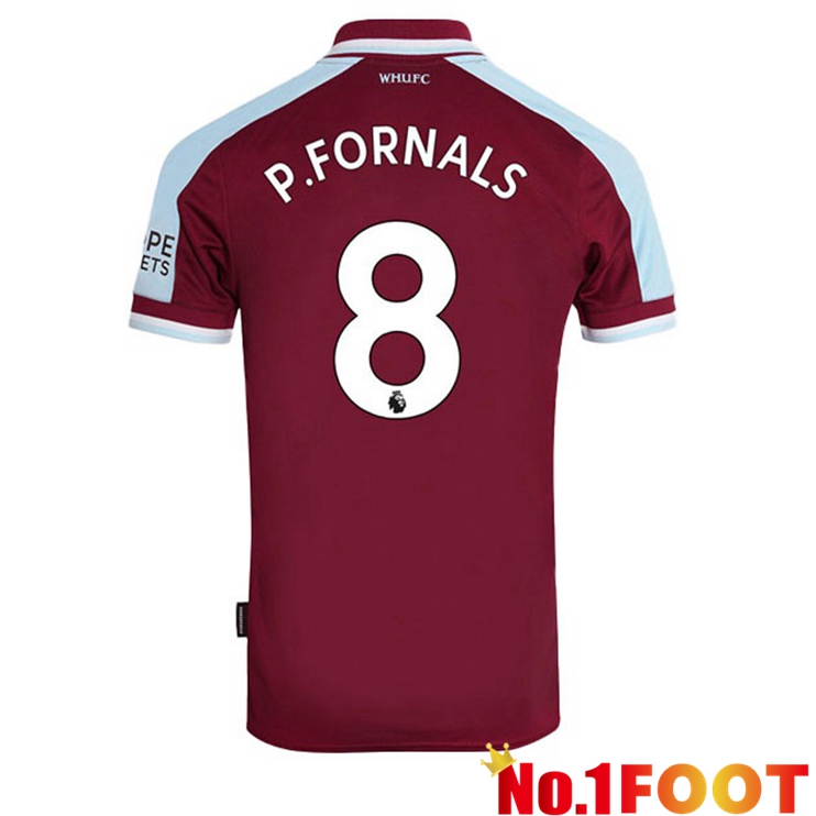 West Ham United (P.FORNALS 8) Home Jersey Red 2021/22