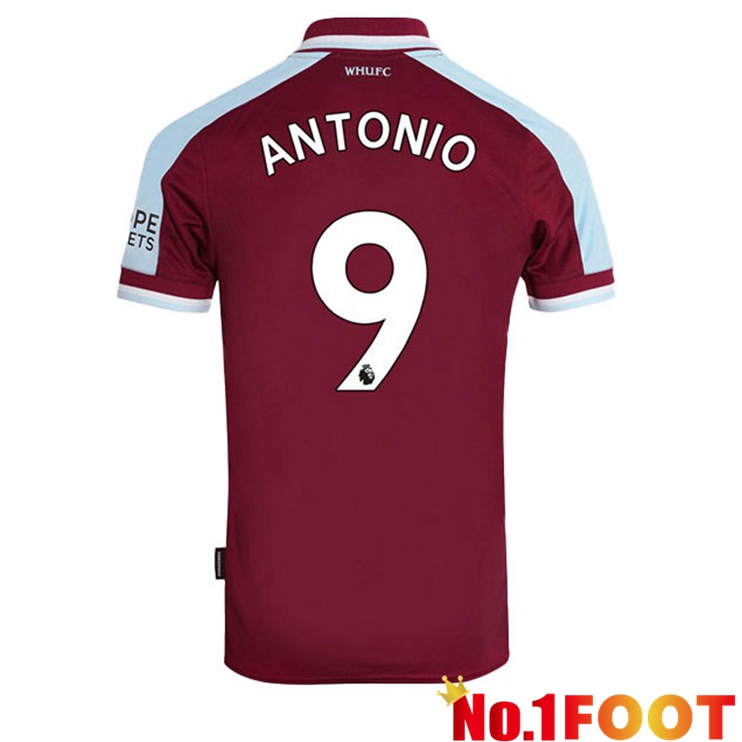 West Ham United (ANTONIO 9) Home Jersey Red 2021/22