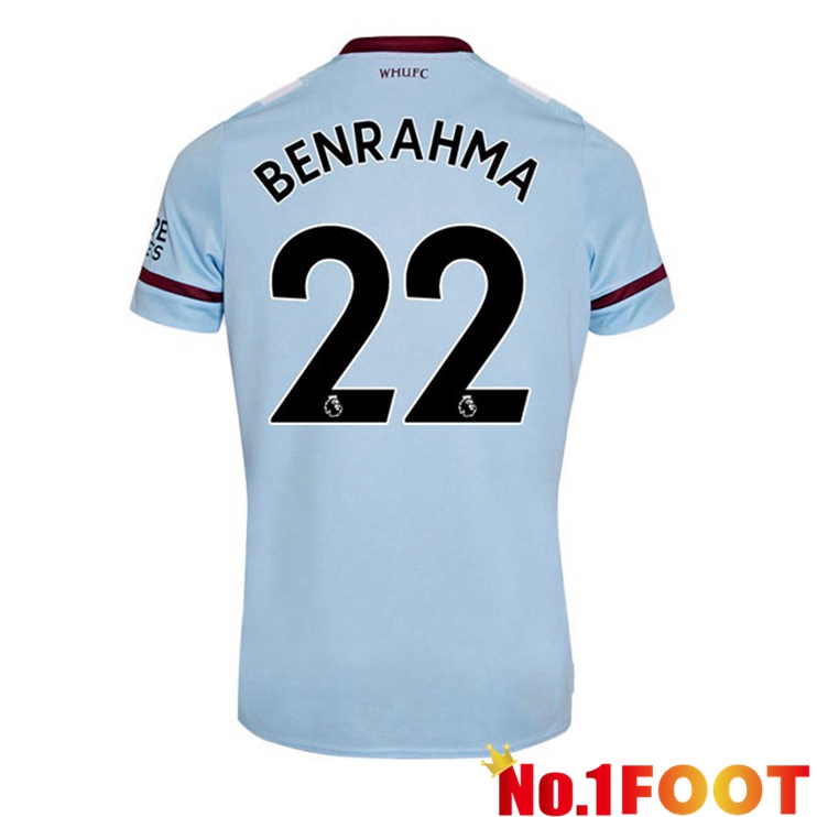 West Ham United (BENRAHMA 22) Away Jersey Blue 2021/22