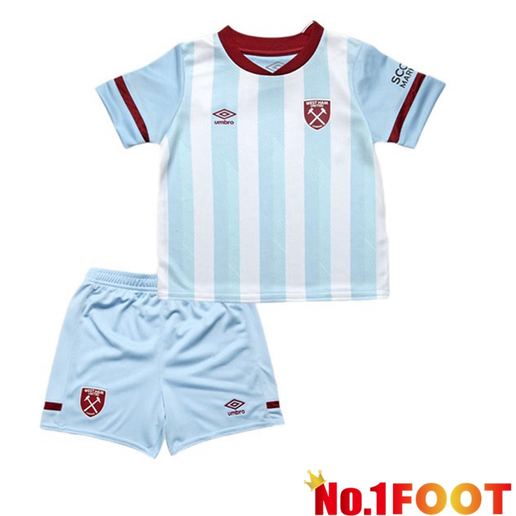 West Ham United Kids Away Jersey Blue 2021/22