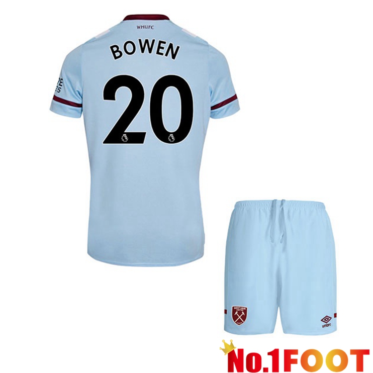 West Ham United (BOWEN 20) Kids Away Jersey Blue 2021/22