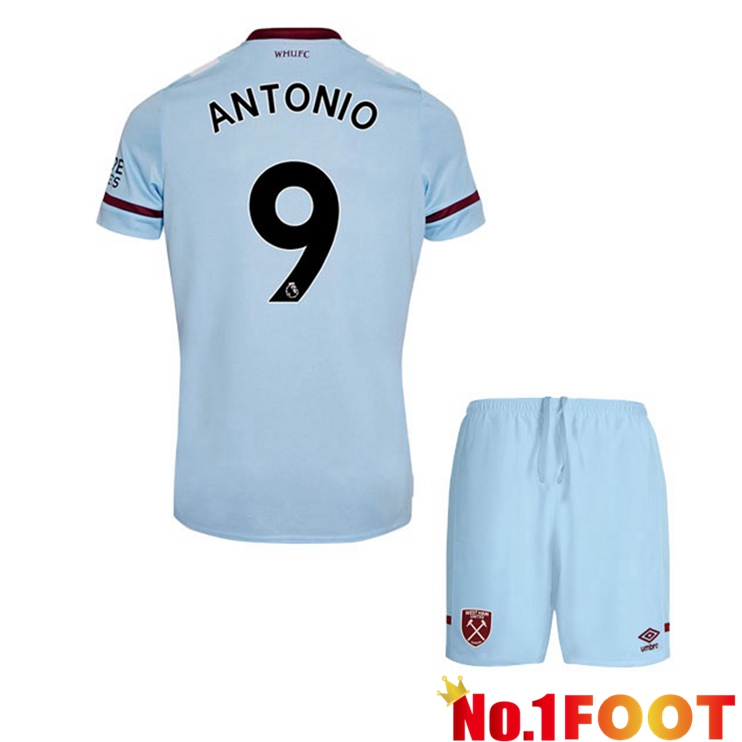 West Ham United (ANTONIO 9) Kids Away Jersey Blue 2021/22