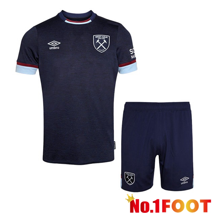 West Ham United Kids Third Jersey Blue 2021/22