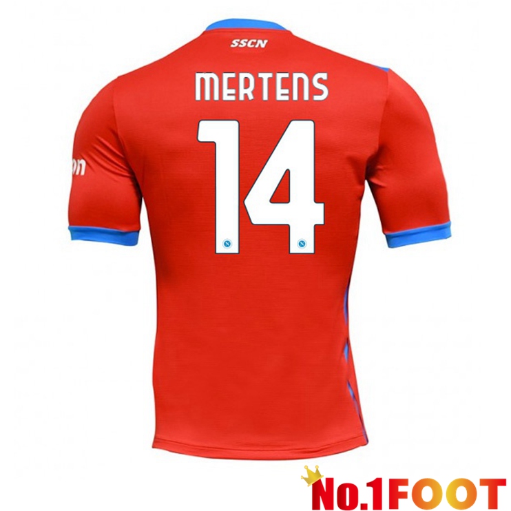 SSC Napoli (Mertens 14) Four Jerseysth Red 2021-2022