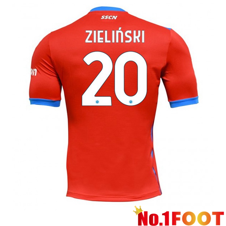 SSC Napoli (Zieliński 20) Four Jerseysth Red 2021-2022