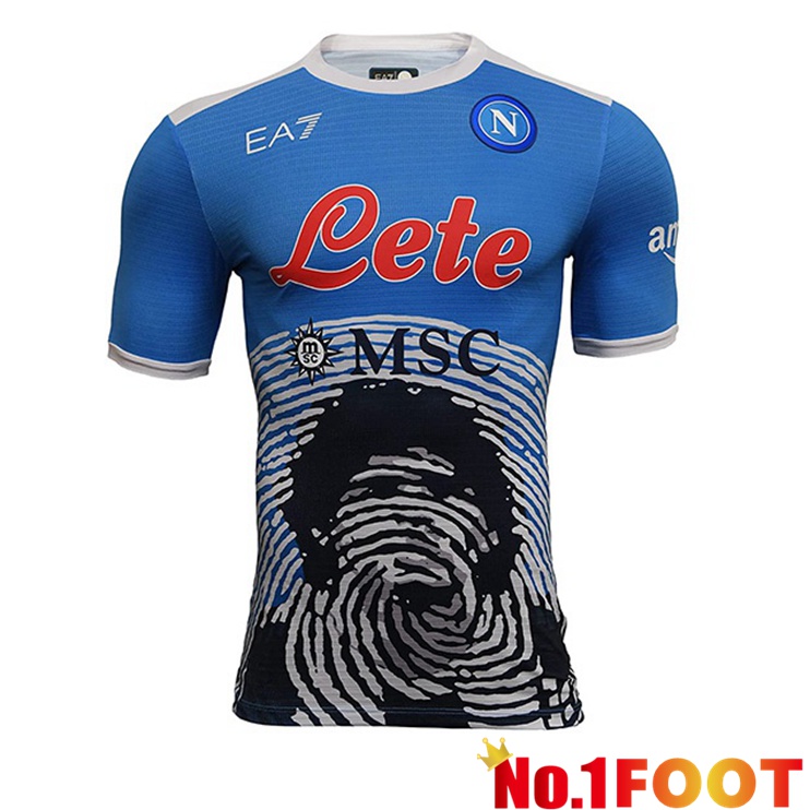 SSC Napoli MARADONA Limited Edition Blue 2021-2022 - Click Image to Close