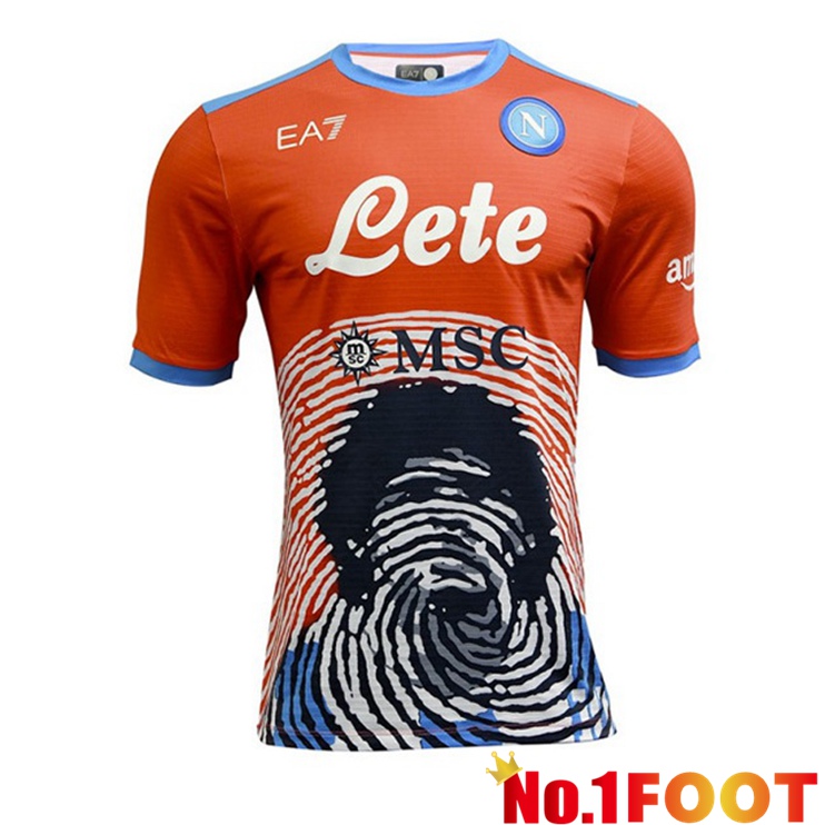 SSC Napoli MARADONA Limited Edition Red 2021-2022 - Click Image to Close