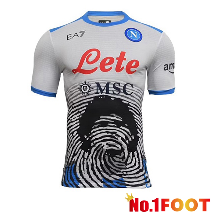 SSC Napoli MARADONA Limited Edition White 2021-2022 - Click Image to Close