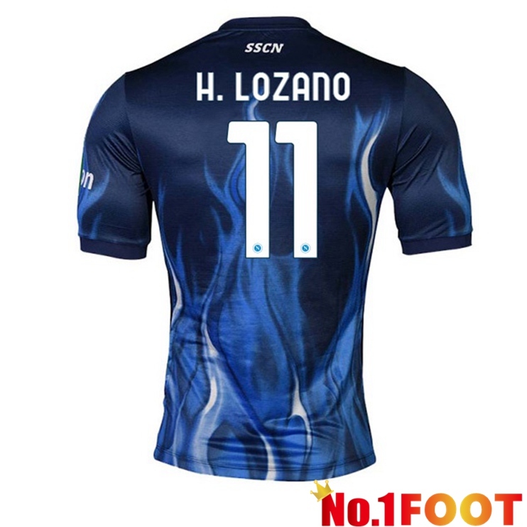 SSC Napoli (Lozano 11) Third Jerseys Blue 2021-2022