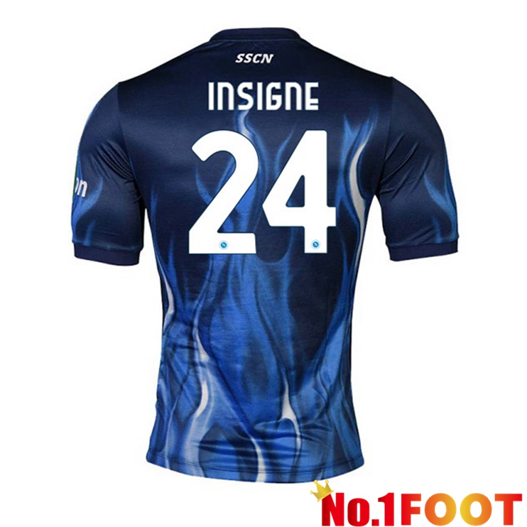 SSC Napoli (Insigne 24) Third Jerseys Blue 2021-2022