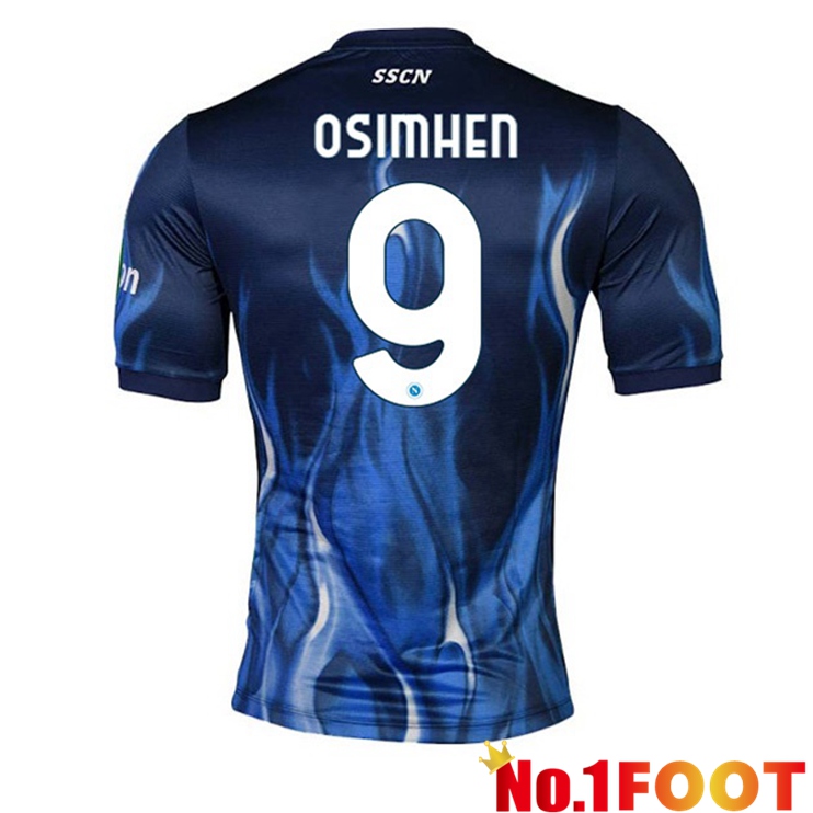 SSC Napoli (Osimhen 9) Third Jerseys Blue 2021-2022