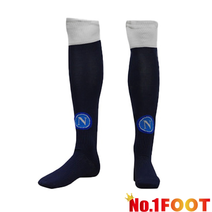 SSC Napoli Third Football Socks Blue 2021-2022