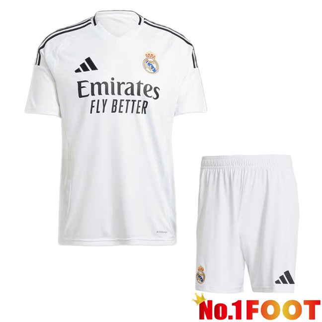 Real Madrid Kids Home Soccer Jersey White 2024/2025