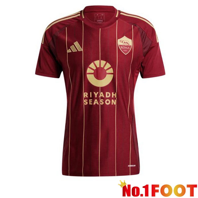 AS Rome Home Soccer Jersey Red 2024/2025