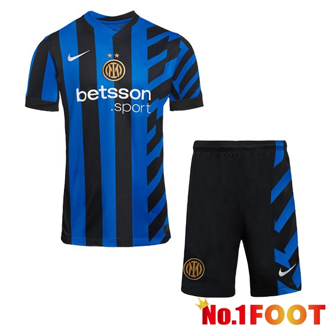 Inter Milan Kids Home Soccer Jersey Blue 2024/2025