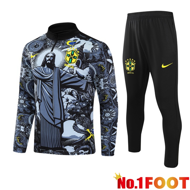 Brazil kit Training Tracksuit Black 2024/2025