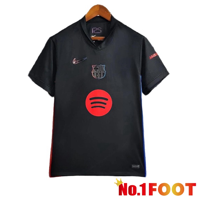 FC Barcelona Away Soccer Jersey Black 2024/2025