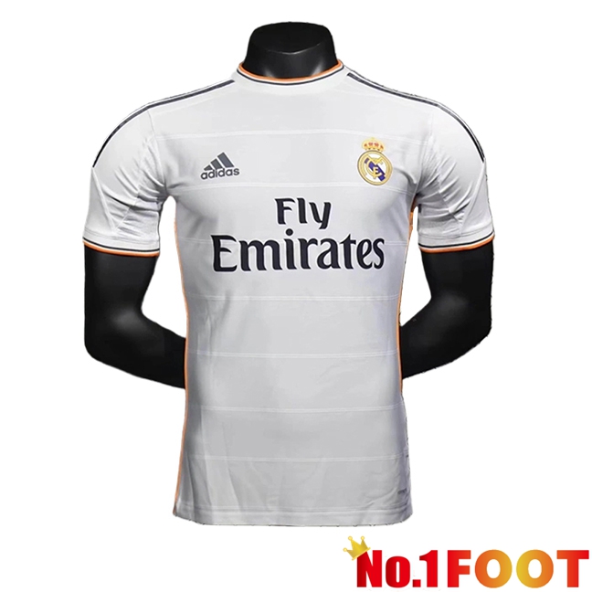 Real Madrid Retro Home Soccer Jersey 2013