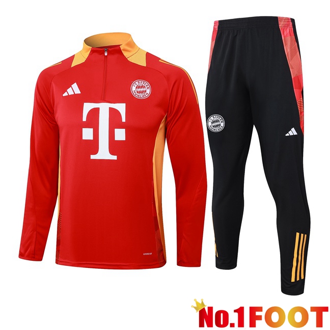 Bayern Munich kit Training Tracksuit Red 2024/2025