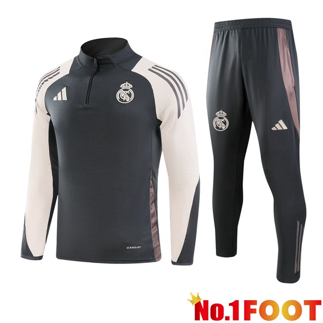 Real Madrid kit Training Tracksuit Grey 2024/2025