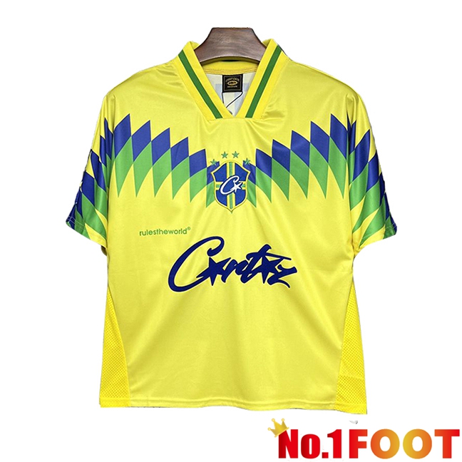 Brazil Retro Home Soccer Jersey 1995