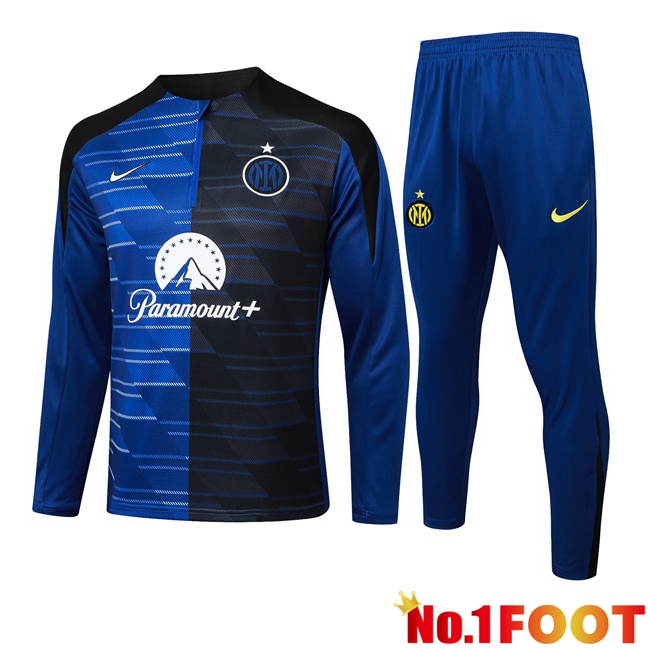 Inter Milan kit Training Tracksuit Blue Black 2024/2025